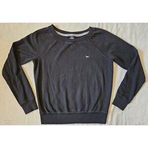 Vintage Victoria's Secret Love pink Logo Crew Neck Sweatshirt Black Medium